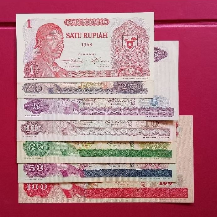 Uang kuno mini set seri Jenderal Sudirman