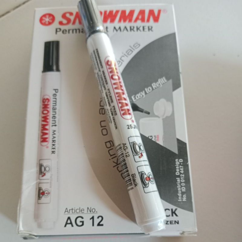 

SNOWMAN permanent & SNOWMAN white board marker