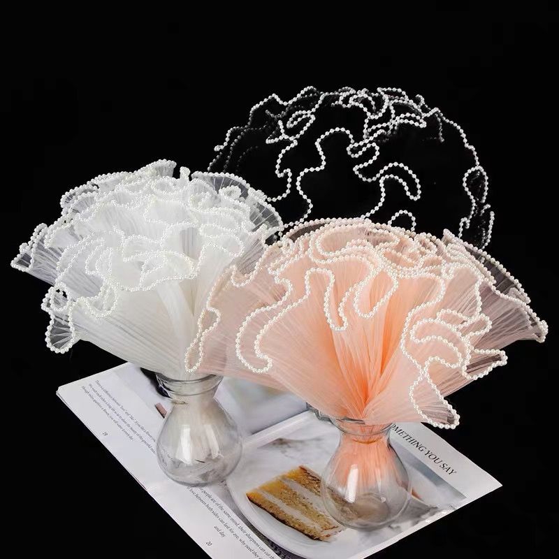 

Korean Lace Mesh - Flower Wrapping Mutiara Renda Curly Wavy Mermaid