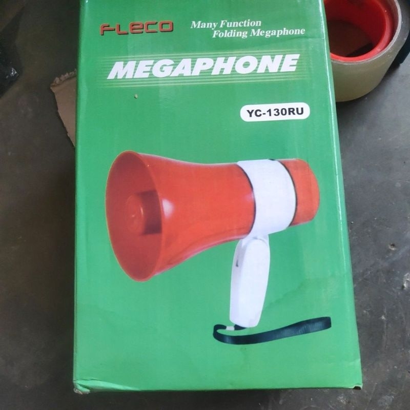 MEGAPHONE FLECO YC-130RU SPEAKER DEMO DPEAKER PENGATUR ROMBONGAN