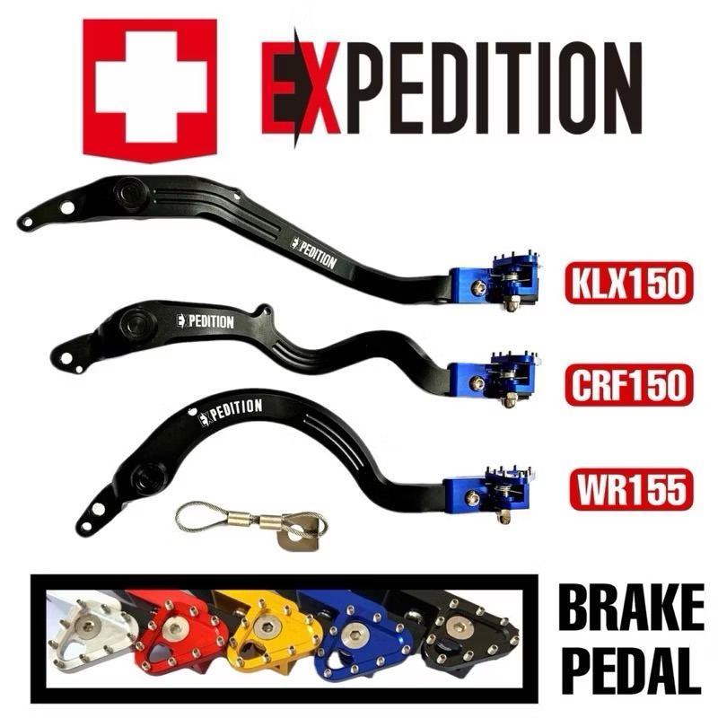 PEDAL REM TUAS REM EXPEDITION FULL CNC CRF 150 / KLX150