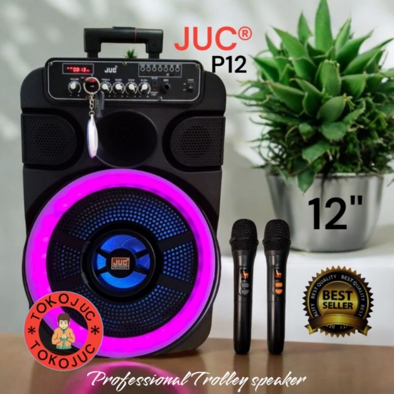 SPEAKER AKTIF PORTABLE JUC 12 INCH P12 SPEAKER  BLUETOOTH KARAOKE
