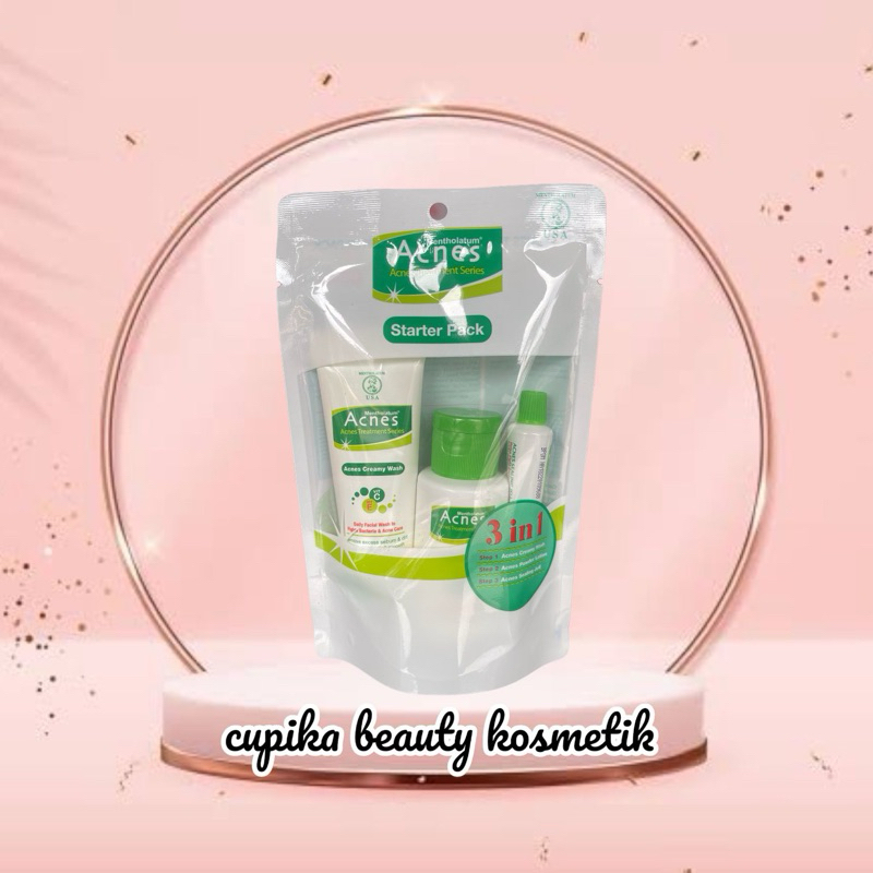 PROMO - ACNES STATER PACK - TRIAL KIT ACNES SKINCARE UNTUK WAJAH BERJERAWAT