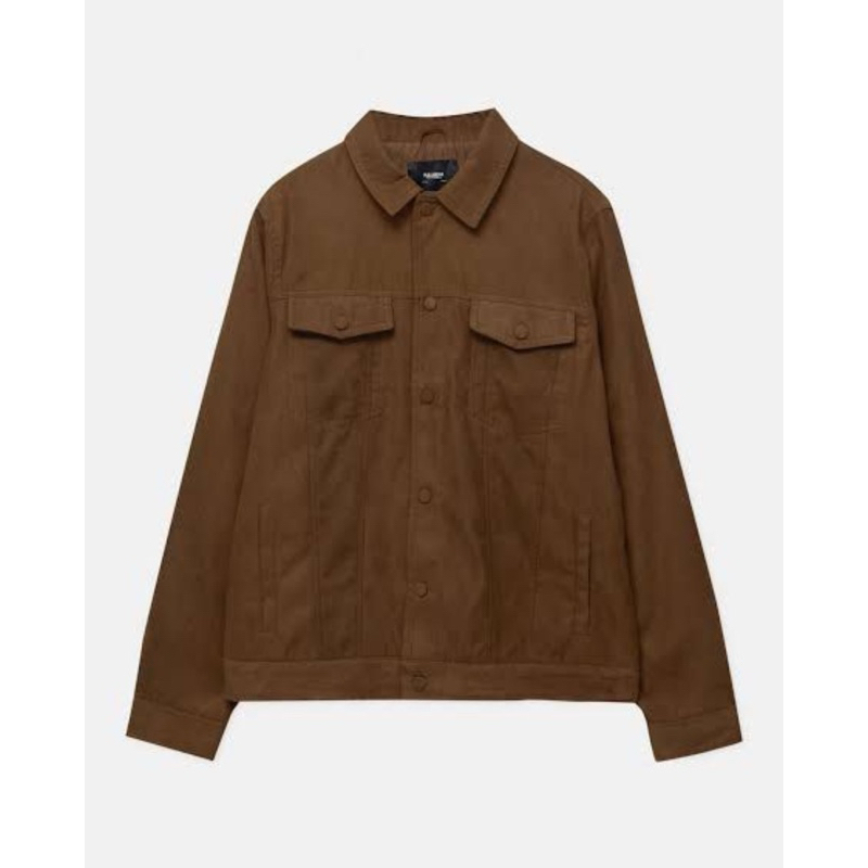 pull & bear jacket suede