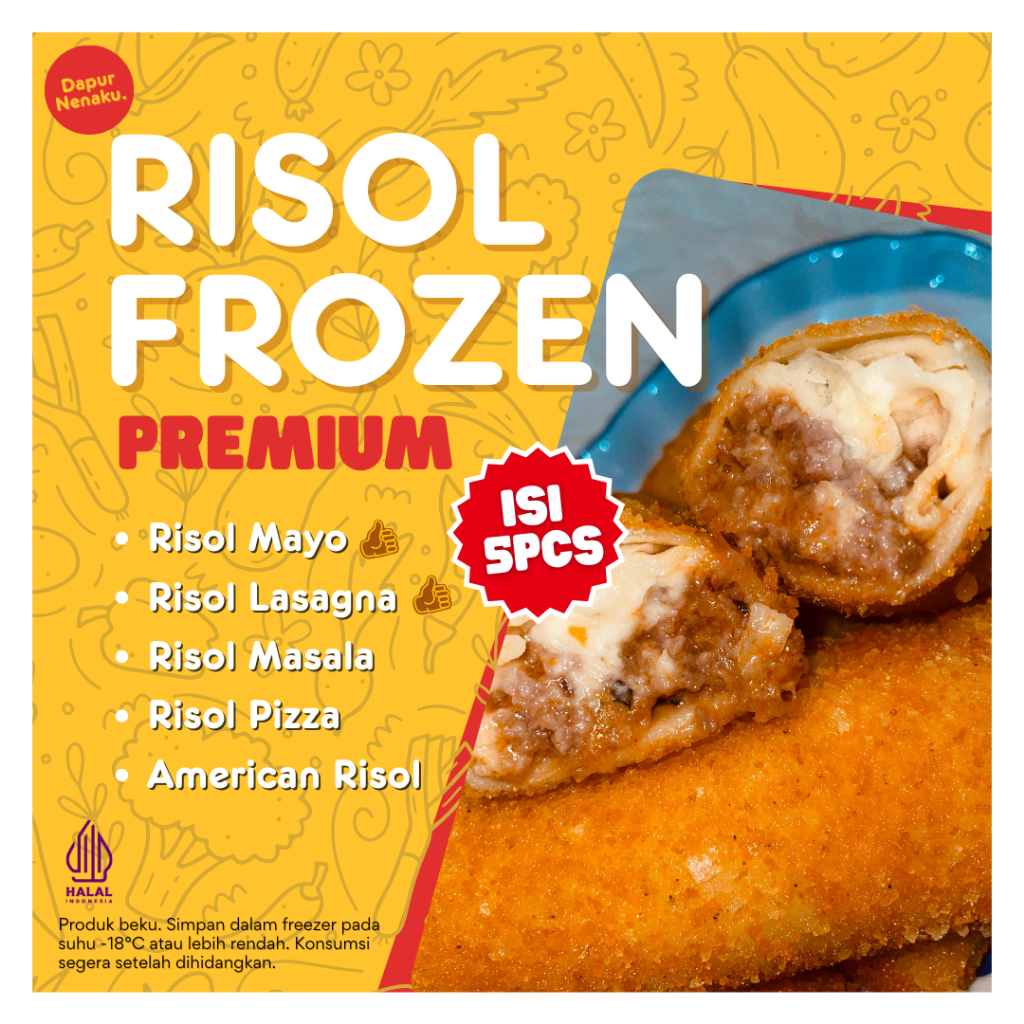 

Risol Frozen Premium isi 5pcs - dapurnenaku