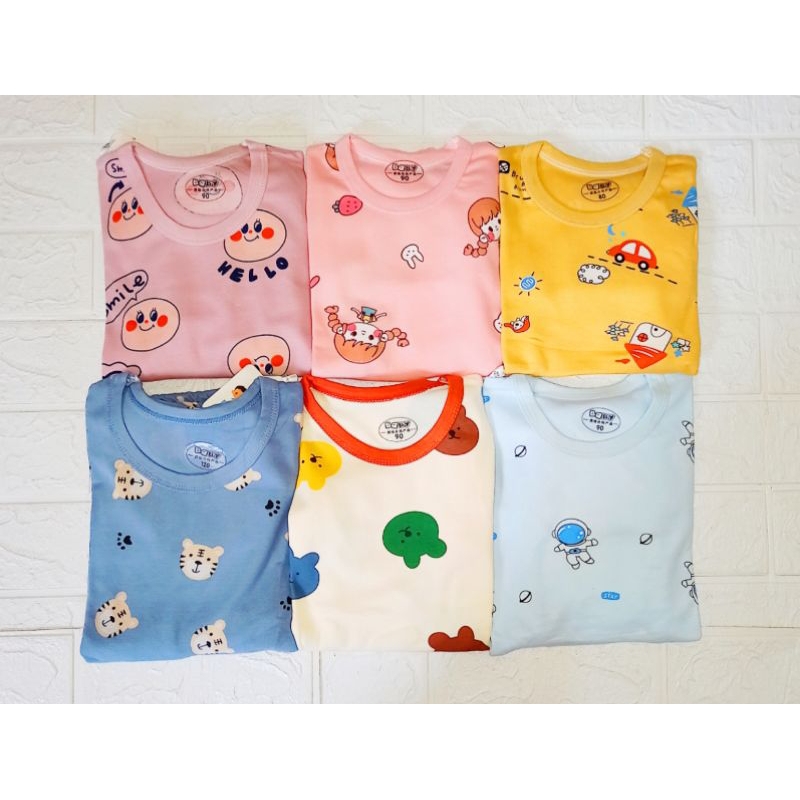GROSIR 47.150, SETELAN PIYAMA ANAK MURAH, SET PIYAMA ORGANIK IMPORT, Usia 6bln - 6thn