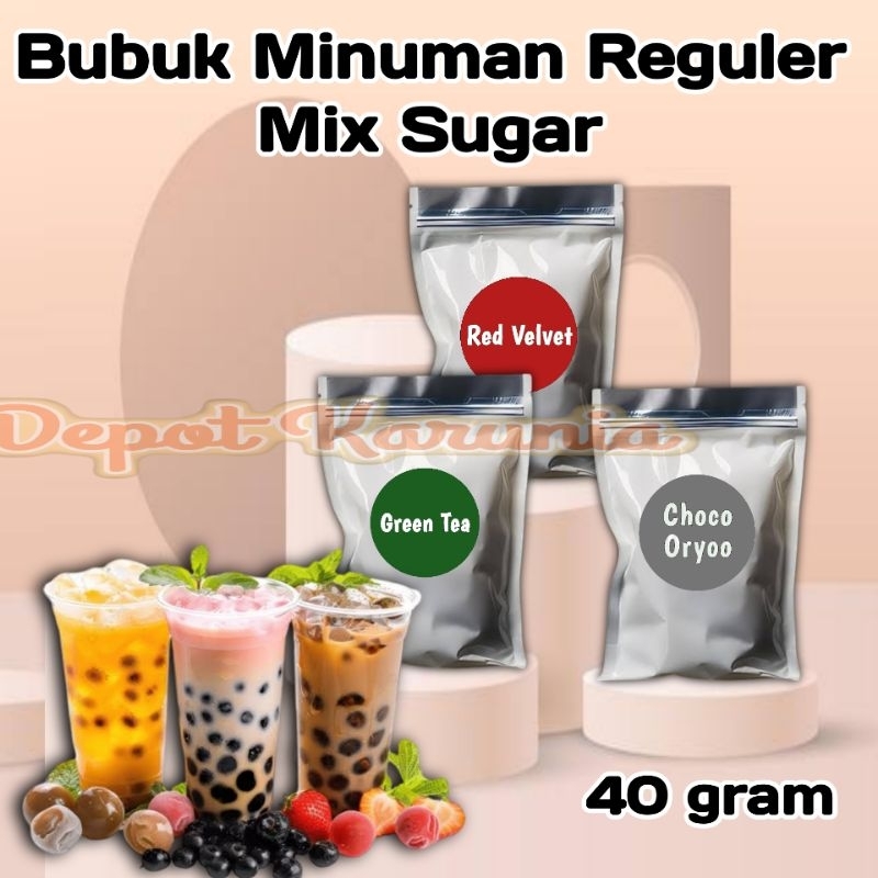 

Minuman Bubuk Aneka Rasa 40gr Serbuk Minuman Enak Kekinian Aneka Rasa 40 gram