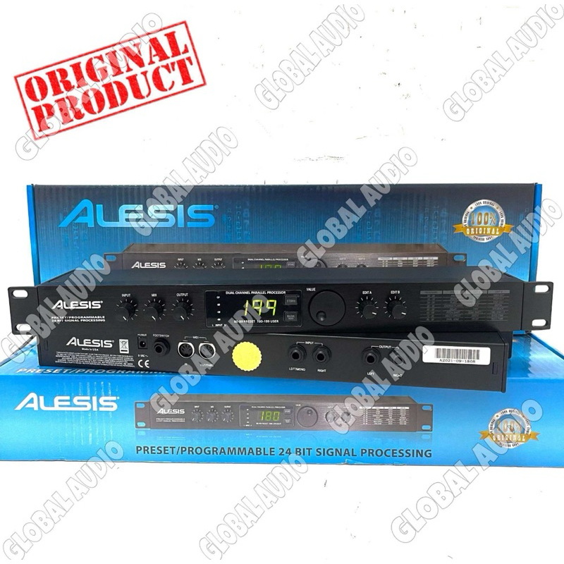 NEW Effect Vokal Alesis Microverb 4 Original Made in USA Kuping Besi Alesis Microverb4 Bagus Murah (