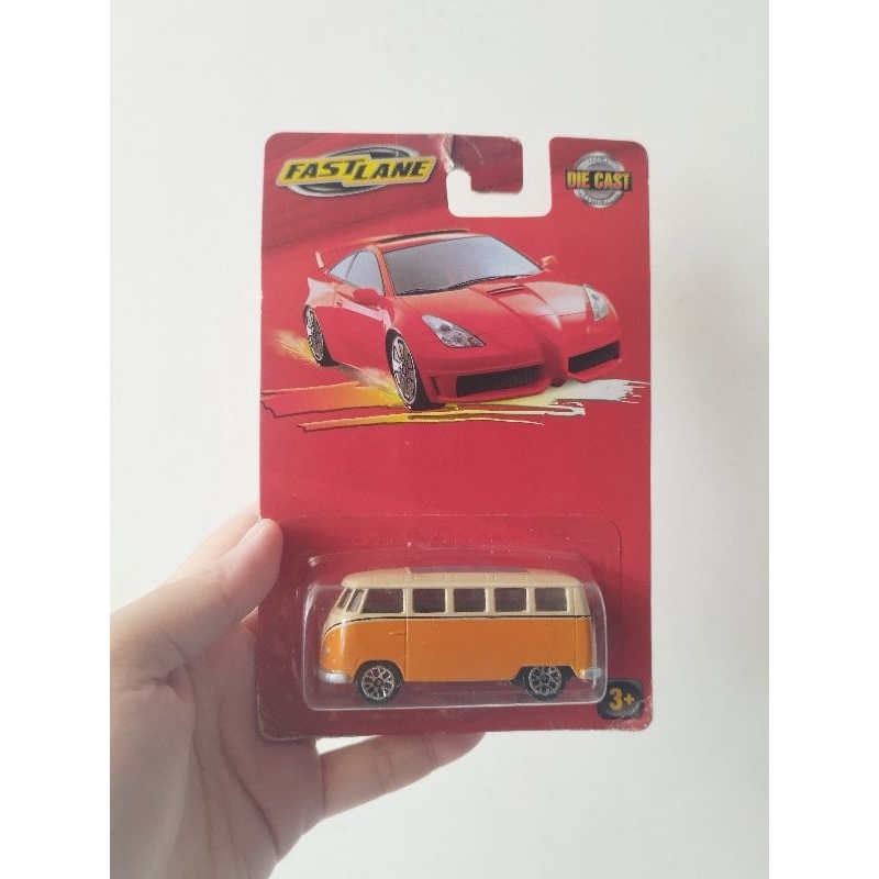 Diecast Fastlane VW Volkswagen Type 2 Camper Van (Orange)