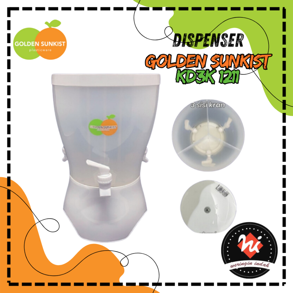 Dispenser Air Sunkist 1211, Dispenser Portable, Tempat Minum Kulkas, Tempat Air Minum Dispenser Aest