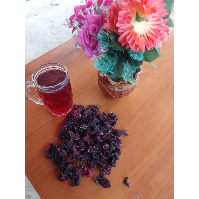 

500 gram Rosela ungu kering, teh bunga Rosela ungu premium great a