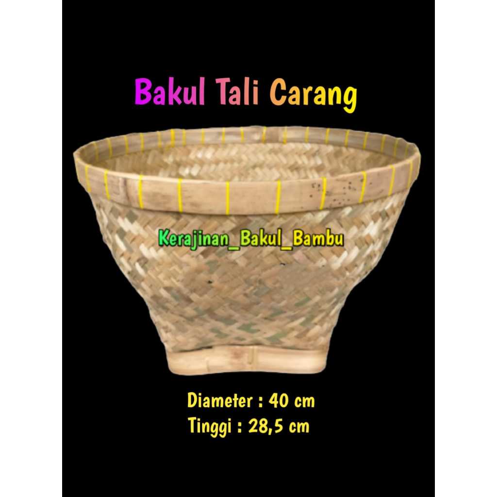 Bakul atau Boboko TALI CARANG bakul isikan cuci beras bakul nasi bakul Besar wakul anyaman bambu