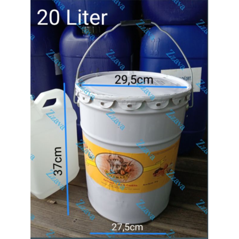 Ember Seng bekas ukuran 20liter / Kaleng / Drum Mini / Tong (ex-Hollmann)