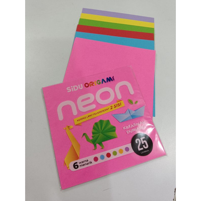 

kertas lipat origami double warna 14x14cm 25lembar sidu