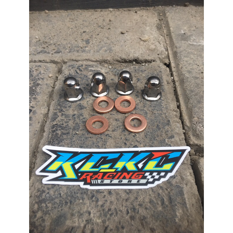 Mur Kop Ring Tembaga Kop M8 Baut Kop Tiger Gl Mp Cb Kc_Kc RacingStore