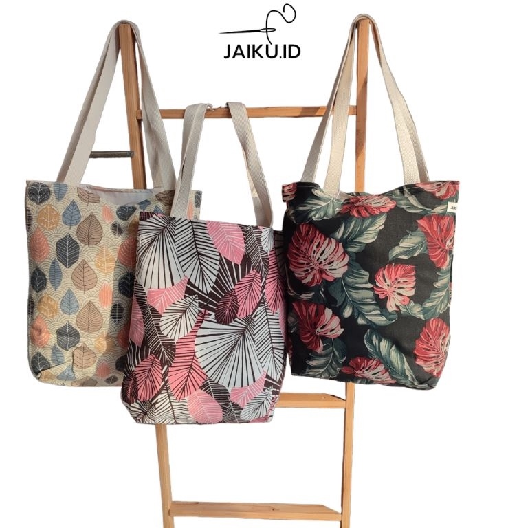 LANGSUNG ATC JAIKU Totebag Kanvas Premium Canvas Bag size 35x4cm  CJ1