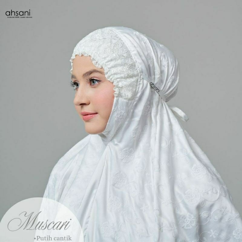 Mukena Ahsani Mukena Muscari Sutra Ori Pull Bordir