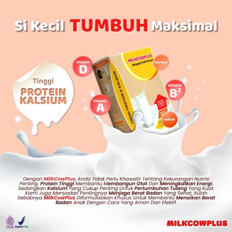 

Susu MilkcowPlus Penambah Berat Badan Dan Peninggi 100%