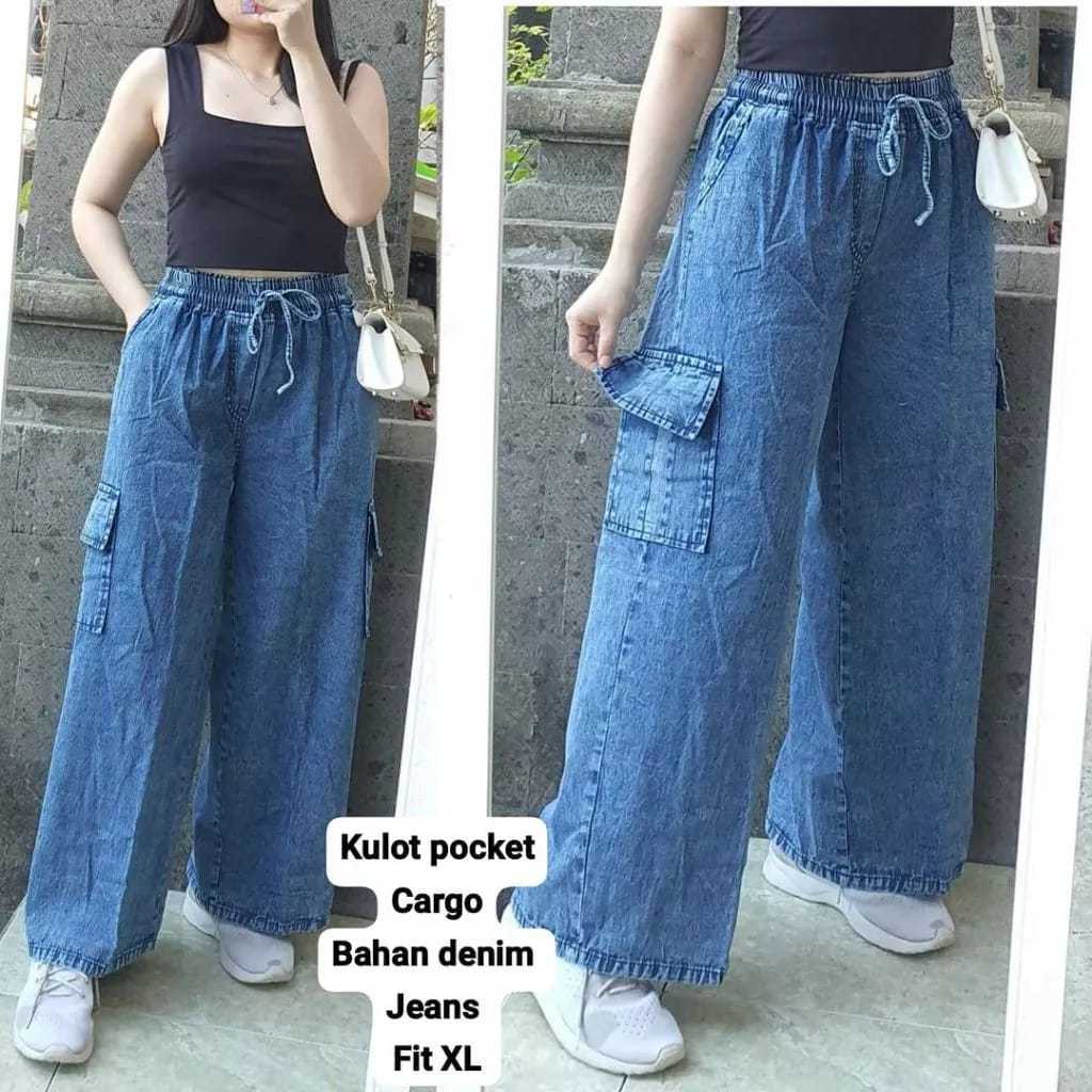 KULOT CARGO JEANS | CELANA KULOT CARGO