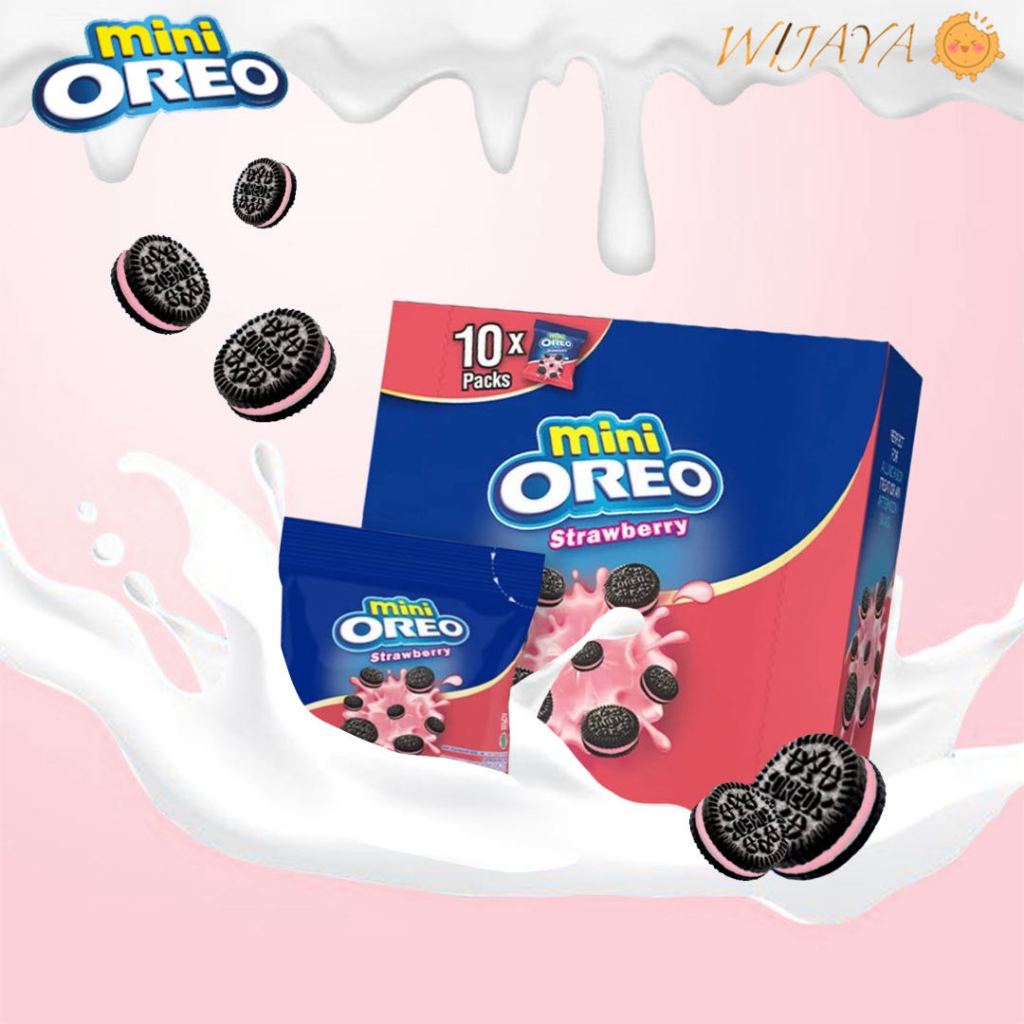 

Oreo Mini Rasa Original Strawberry Cokelat 20.4g Untuk Bepergian X 10