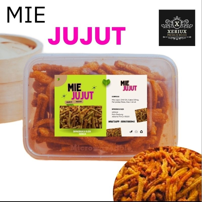 

MIE JUJUT - XERIUX - ENAK - GURIH - PEDAS - NAGIH Kering Food Snack Keripik Cemilan Makanan Asin