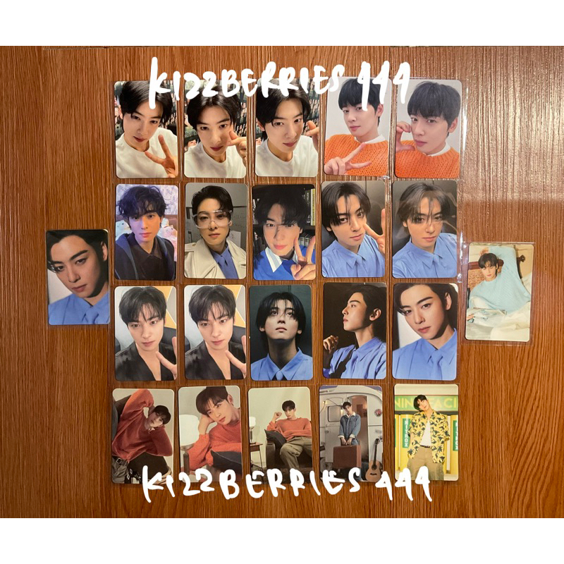 [OFFICIAL] photocard cha eunwoo mystery elevator, magazine, starry caravan, benefit entity everline