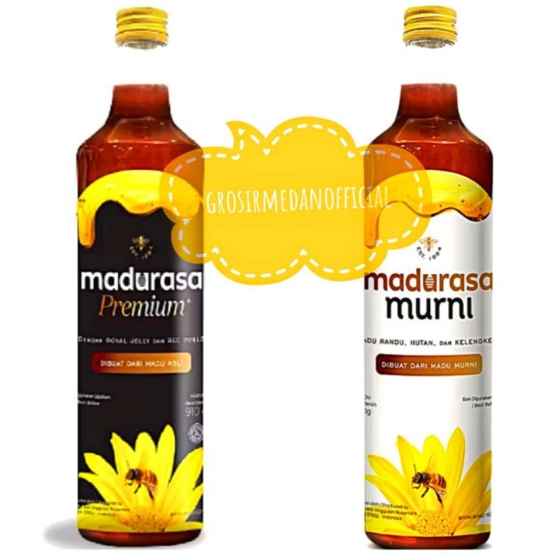 

MADURASA 910 G BOTOL BESAR - MADURASA MURNI DAN MADURASA PREMIUM - MADU RASA ALAMI