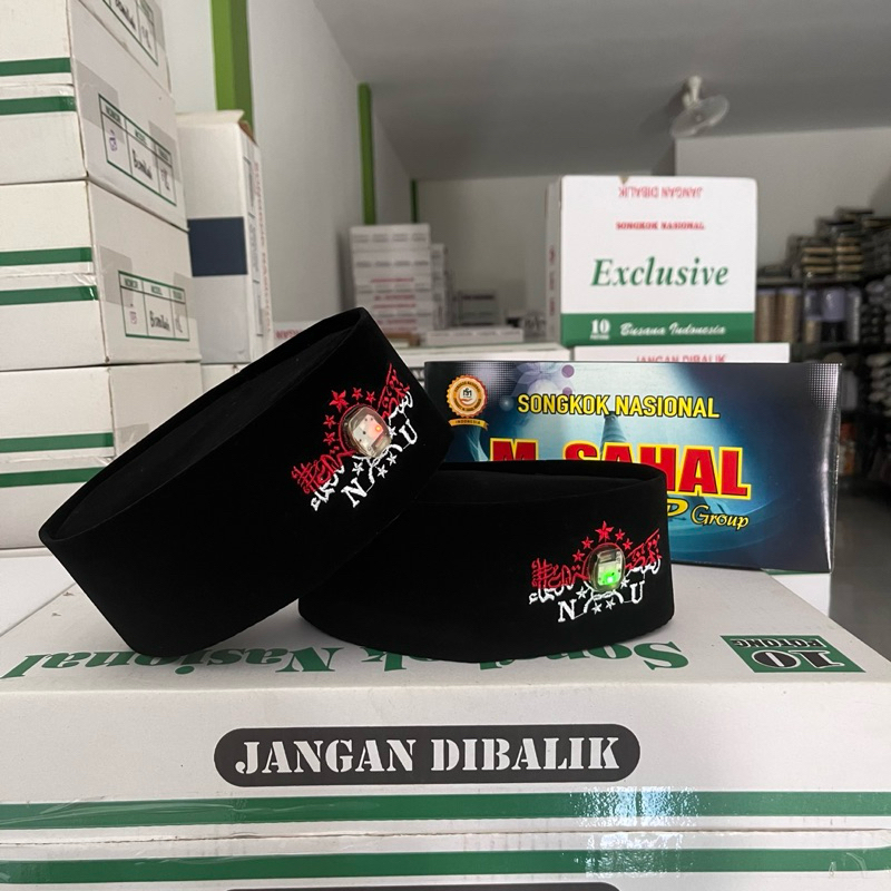 Peci NU LED/Songkok Kopiah NU Merah Putih LED/Kopyah LED Anak