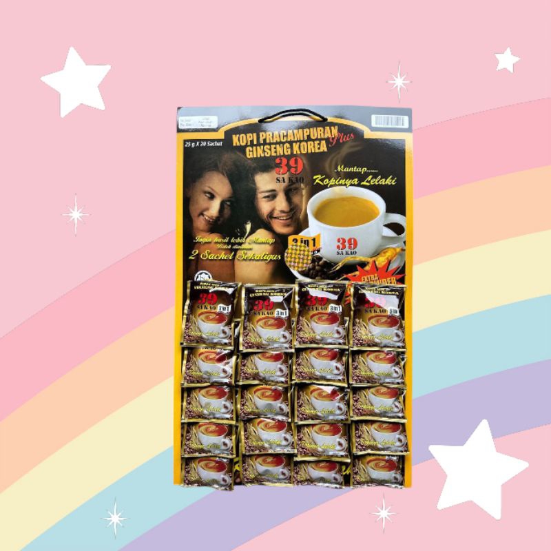 

39 GINSENG KOREA || KOPI SA KAO || 20 SACHET