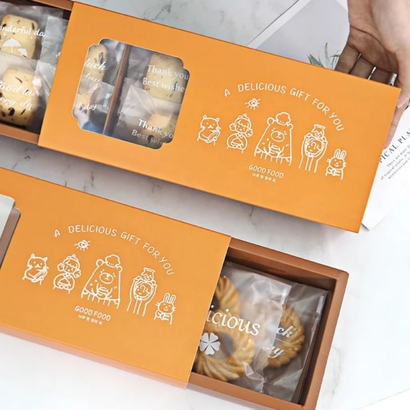 5pcs Kotak Box Nastar Mooncake Cookies | Kotak Dus Kemasan Packaging