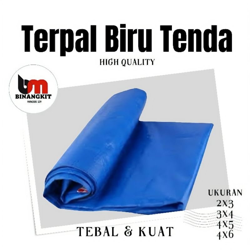 Terpal Biru A12 Ukuran 3x4 Terpal premium Super Tebal Montana