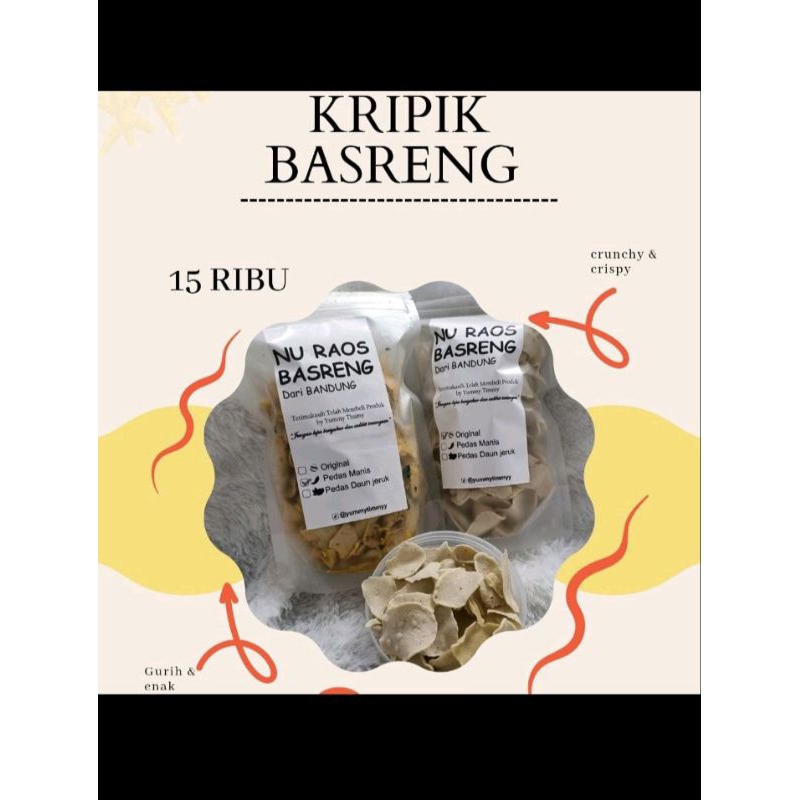 

NuRaos Basreng, Basreng Premium Khas Bandung