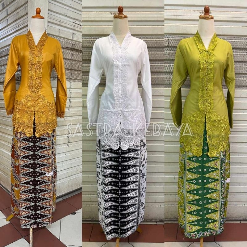 Setelan kebaya encim modern // setelan kebaya encim terbaru // kebaya encim dewasa lengan panjang //