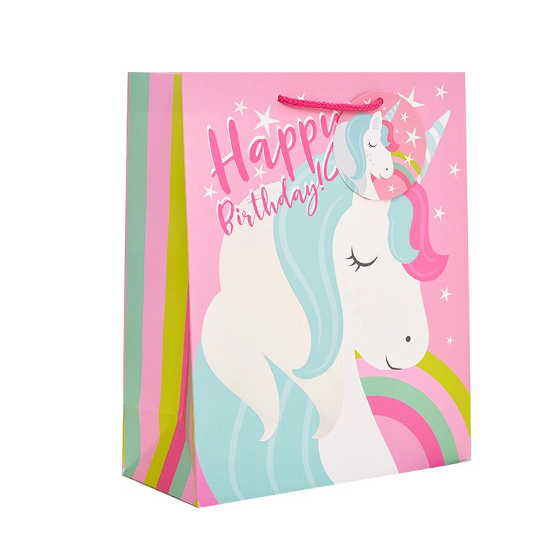 

Promo Eksklusif Paperbag Unicorn Hologram Tag Paperbag kado kantong goodie bag kantong hampers