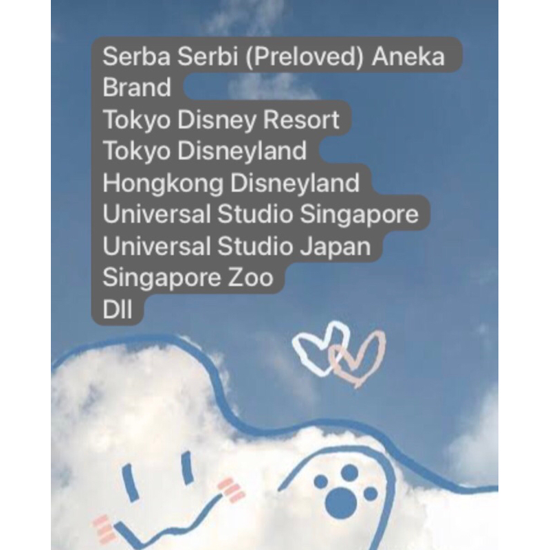 Serba Serbi (Preloved) Tokyo Disneyland || HK Disneyland || Tokyo Disney Resort || dll
