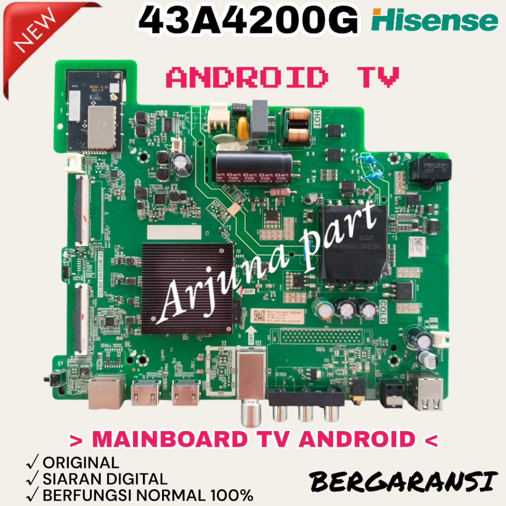 MAINBOARD TV HISENSE 43A4200G / MB TV HISENSE 43A4200G / MODUL TV HISENSE 43A4200G /  MESIN TV HISEN