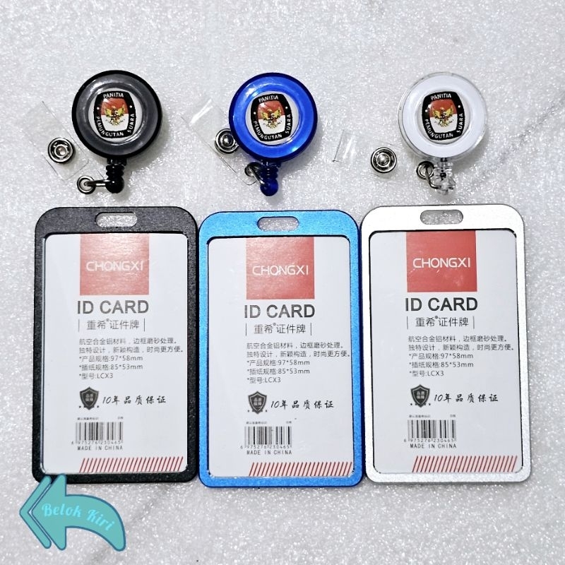 

Tempat Kartu Id Card Aluminium + Yoyo Logo PPS