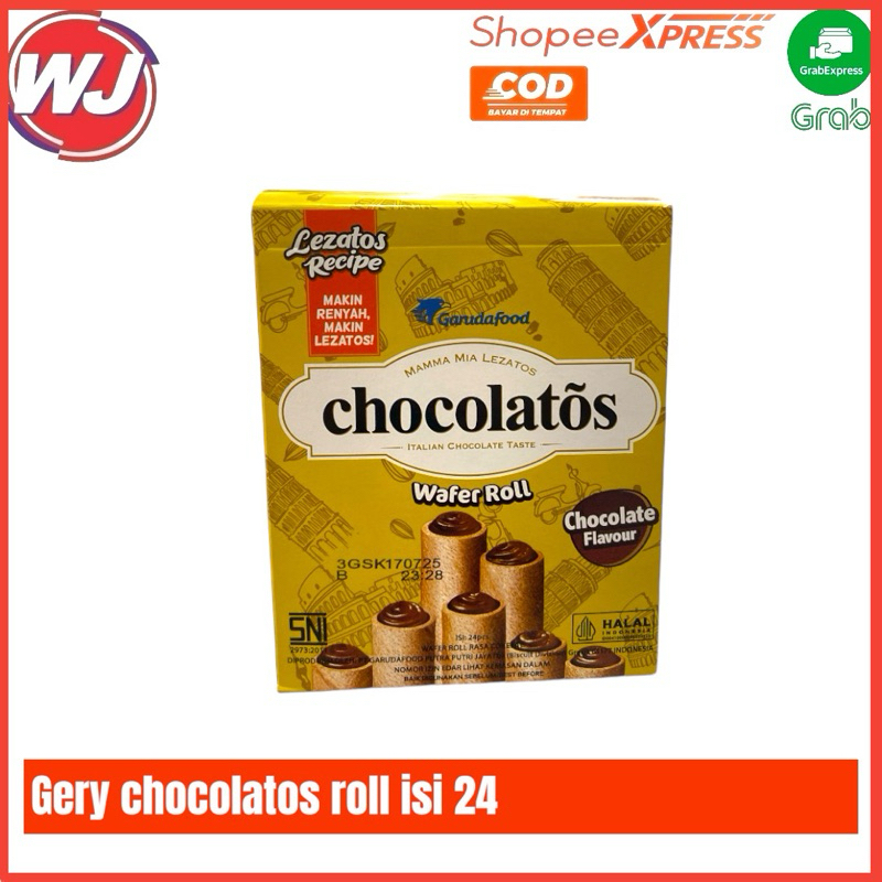 

GERY CHOCOLATOS ROLL ISI 24