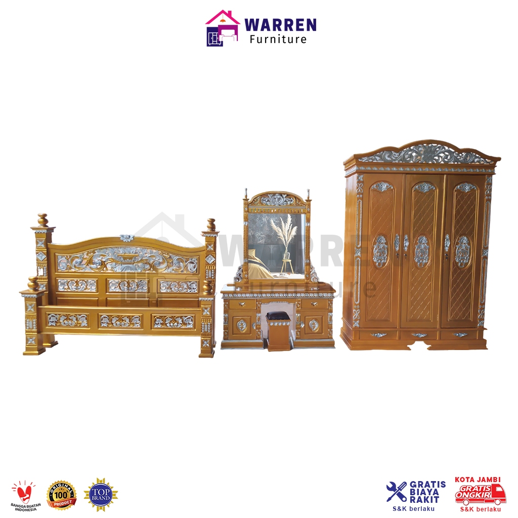 Kamar Set Jati Rahwana Wash / Kamar Set Jati Gold /  Kamar Set Jati Kayu Jepara