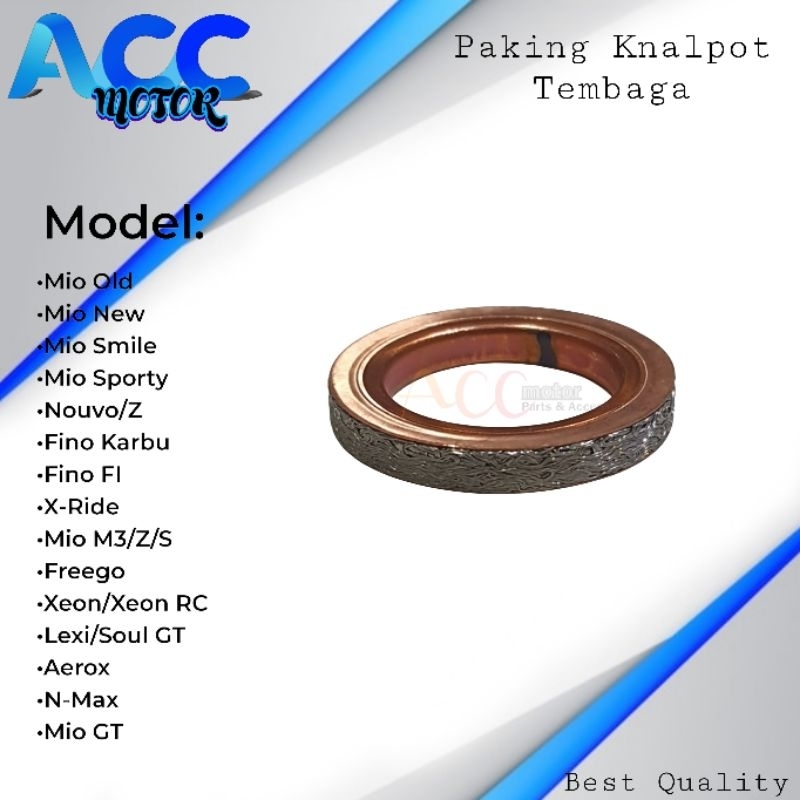 PAKING ASBES KNALPOT TEMBAGA MIO/FINO/NOUVO/XEON/MIO-J/AEROX/N-MAX/LEXI/MIO M3 QUALITY GENUINE