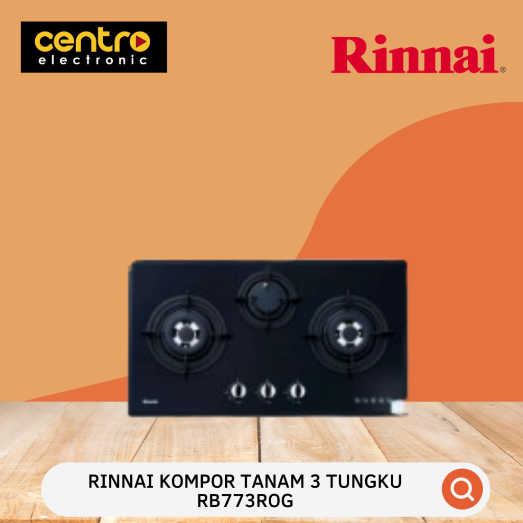 RINNAI KOMPOR TANAM RINNAI 3 TUNGKU RB773ROG