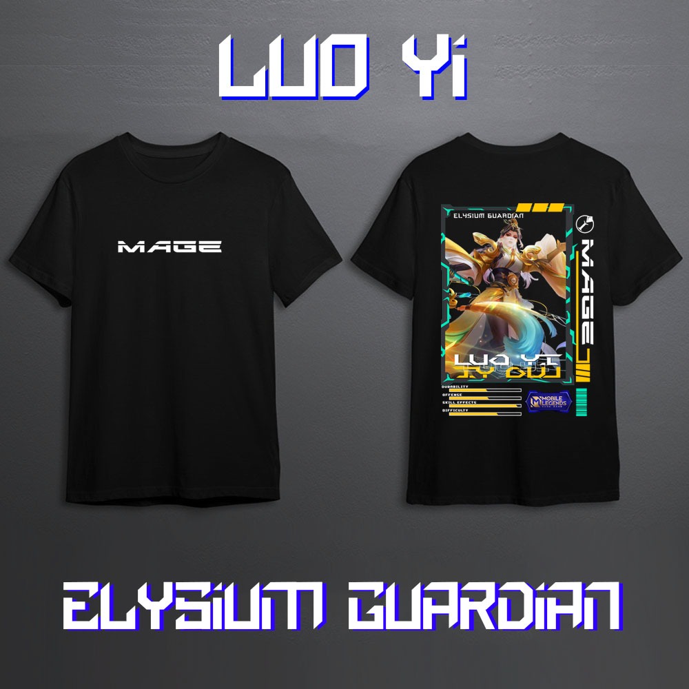 KAOS HERO MOBILE LEGEND LUO YI MAGE SKIN KEREN//KAOS ML//KAOS MOBILE LEGEND//KAOS LUO YI MLBB//KAOS 