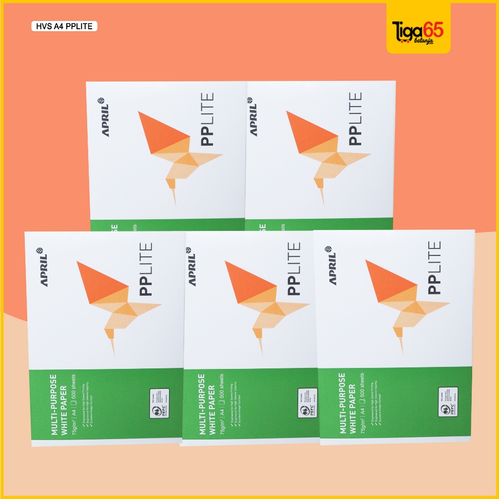

Pp Lite Hvs A4 75Gsm / 1 Dus 5 Rim / Kertas Print Fotocopy / Kertas Hvs Pp Lite / Kertas Hvs A4