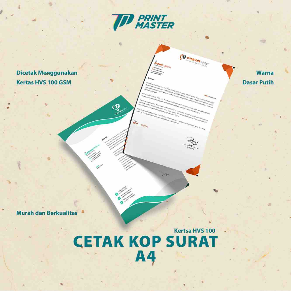 

Cetak Kop Surat A4 Full Color