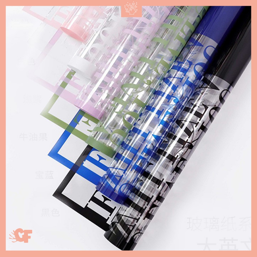 

Kertas Buket Bunga Quotes Transparan Flower Wrapping Paper Cellophane Transparan KB6124