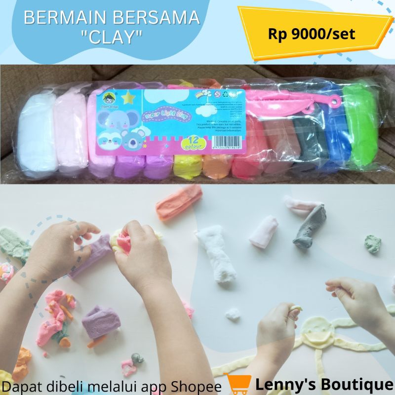 MAINAN ANAK CLAY WARNA WARNI MAINAN LILIN CLAY