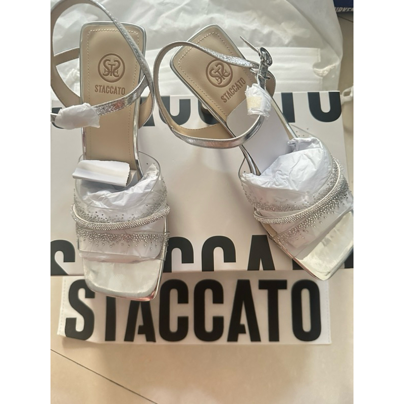 Jual Rugi Staccato Heels Original- Silver