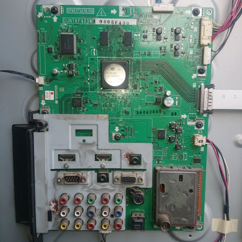 MAINBOARD TV SHARP LC-52A77M 52A77 MODUL MESIN MOBO MB SHARP LC52A77M