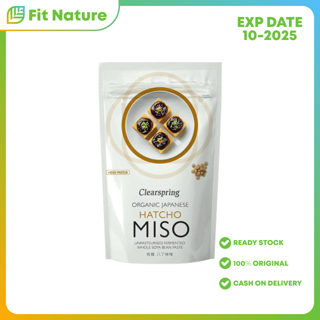 

Bumbu Masak Sup Instan Clearspring Organic Japanese Hatcho Miso 100% Soya Pouch (Unpasteurised) 300 g