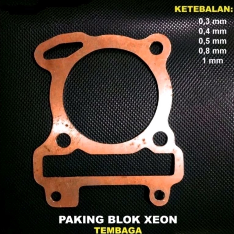 PAKING BLOK YAMAHA XEON TEMBAGA 0.3 0.4 0.5 0.8 1 Mili PRESISI